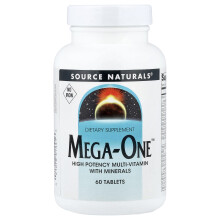Source Naturals, Mega-One, No Iron, 60 Tablets