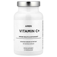 Codeage, Amen, Vitamiini C+, Immuunitilanne, Antioxidant, 120 Veggie Tablettia