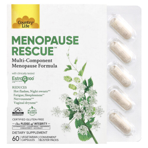 Menopause Rescue, 60 Capsule Vegetariene