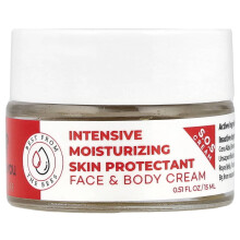 Bee & You, Intensiv Fuktgivande Hudskyddande Ansikts & Kroppscreme, 0,51 fl oz (15 ml)