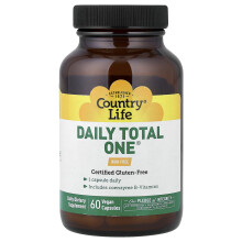 Country Life, Daily Total One, Eisenfrei, 60 vegane Kapseln