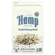 Just Hemp Foods, Hulled Hempfrön, 1,5 lbs (680 g)