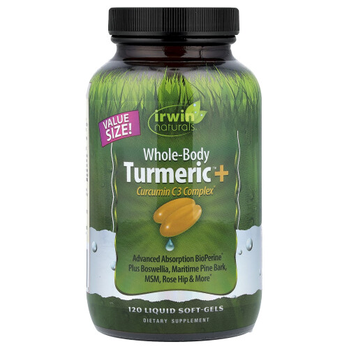 Irwin Naturals, Ολόκληρη-Σώμα Τυρμένι, + Κορκίνο C3 Σύνθετο, 120 Λυκούλες