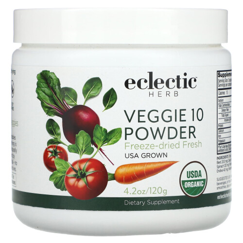 Eclectic Herb, Pó Veggie 10, 4,2 oz (120 g)