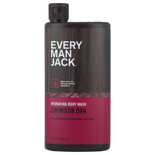 Every Man Jack, Υδρογονωμένη Σώμα Γελοχίδα, Crimson Oak, 16.9 fl oz (500 ml)