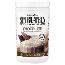 NaturesPlus, Spiru-Tein, Eiwitpoeder Maaltijd, Chocolate, 1,05 lbs (476 g)