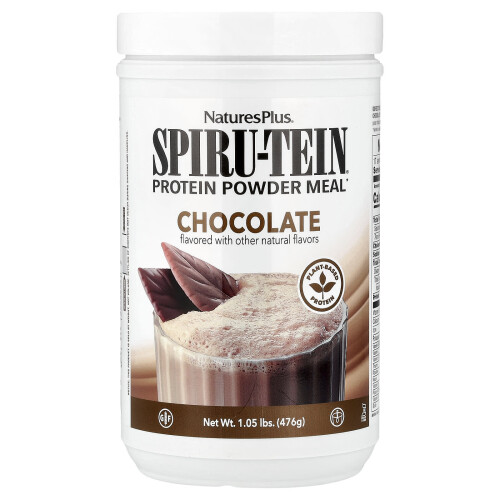 NaturesPlus, Spiru-Tein, Πώμα Προτίνης, Χocolat, 1.05 lbs (476 g)