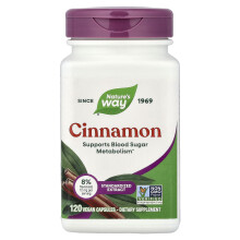Nature's Way, Cinnamon, Premium Extract, 120 Vegan Capsules