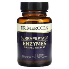 Dr. Mercola, Serrapeptase Enzymer, 60 Kapsler