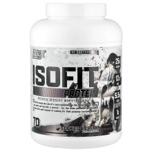 Nutrex Research, IsoFit Protein, Cookies & Cream, 5,4 lb (2,450 g)