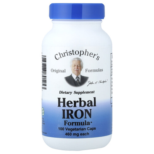 Christopher's Original Formulas, Fórmula de Ferro Herbal, 100 Comprimidos Vegetarianos