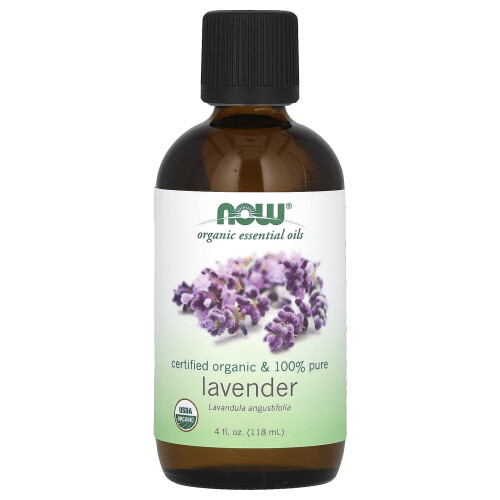 NOW Foods Organic Essential Oils,  Lavendel, 4 fl oz (118 ml)