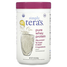 Simply Tera's, Proteina de Lapte Pură, Simplă, Fără Zahăr, 12 oz (340 g)