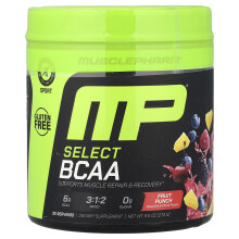 MusclePharm, Essentials, BCAA, Fruktă Punch, 0,57 lbs (258 g)