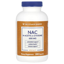The Vitamin Shoppe, NAC, 600 mg, 200 Kapseln