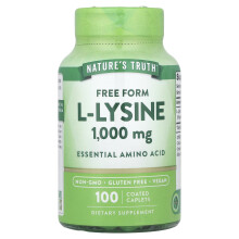 Nature's Truth, L-Lysine, 1.000 mg, 100 Geëmailleerde Caplets