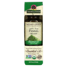 Nature's Answer, 100% Pure Organische Essentiële Olie, Fennel, 0.5 fl oz (15 ml)
