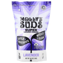 Molly's Suds, Szuper Mosópor, Láva, 60 Töltés, 60 oz (1,7 kg)