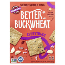 Better with Buckwheat, Beter met Buckwheat, Buckwheat Crackers, Alles, 4,25 oz (120 g)