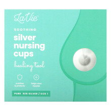 LaVie, Tazas de Lactancia Calmante de Plata, Herramienta de Curación, Tamaño 1, 3 Conjunto