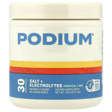 Podium Nutrition, Sare + Electroliți, Tropical Lime, 5,61 oz (159 g)