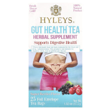 Hyleys Tea, Zdravie pre střevy, Super Berries , 25 Foil Envelope Čajové vložky, 1.32 oz (37.5 g)
