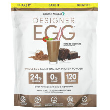 Designer Wellness, Designer Ei, Geheel Ei Multifunctionele Eiwitpoeder, Nederlandse Chocolate, 12,4 oz (352 g)