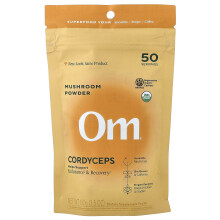 Om Svampe, Certificeret Økologisk Svamp Pulver, Cordyceps, 3.5 oz (100 g)