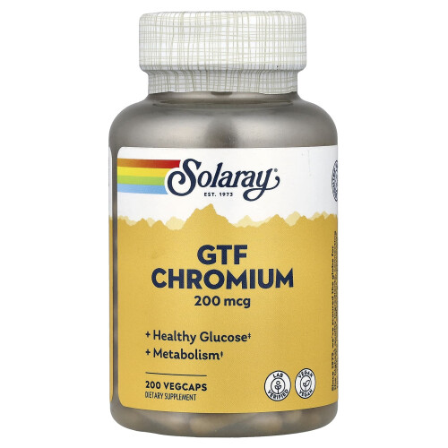 Solaray, GTF-Chrom, 200 mcg, 200 VegCaps