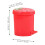 Poubelle minimaliste rouge PP2pcs 2