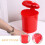 Poubelle minimaliste rouge PP2pcs 6