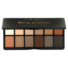 L.A. Girl, Paleta de Sombras de Olho, GES418 The Nudist, 0.035 oz (1 g) Cada