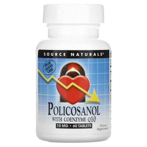 Source Naturals, Πολυκανοσάνιο με Coenzyme Q10, 10 mg, 60 Πιλάκια