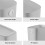 Basics Rectangular Plastic Trash Can – Small Bathroom, Office & Kitchen Waste Basket, Compact Design, Compatible with Standard Bags 4