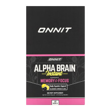 Onnit, AlphaBRAIN Instant, Memory & Focus, Blackberry Lemonade , 30 Packets, 0,16 oz (4,6 g) Each