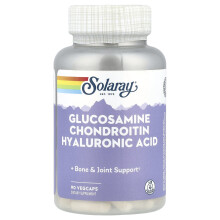 Solaray, Glucosamine Chondroitin Hyaluronzuur, 90 Veggencapsules