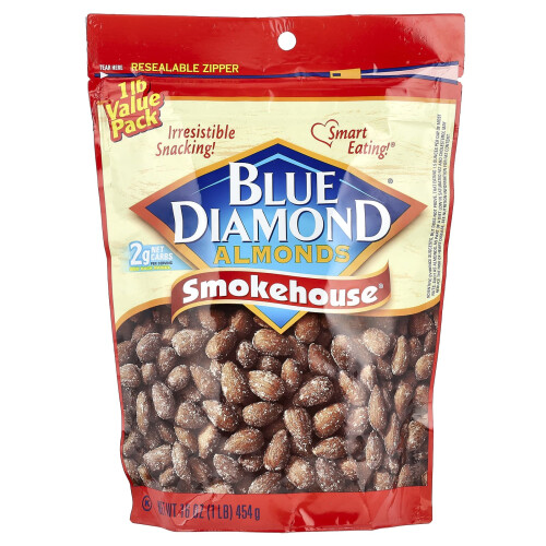 Blue Diamond, Almendras, Ahumadas, 16 oz (454 g)