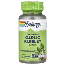 Solaray, True Herbs, Knoblauch-Petersilie, 100 VegCaps