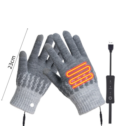 USB-beheizbare Handschuhe, Touchscreen-kompatibel, Unisex, 3Heat 2