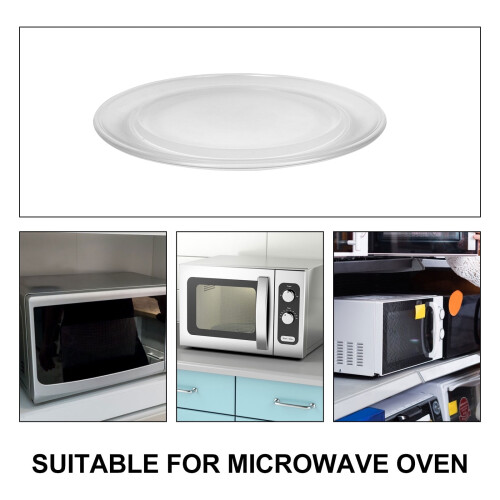 Glass Microwave Tray Thick Microwave Plate Replacement Smooth Microwave Turntable Tray 2