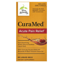 Terry Naturally, CuraMed, Akut Smerte Lægemiddel, 60 Liquid Gels