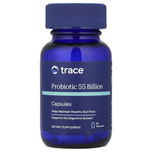 Trace Minerals Æ, Probiotik, 55 Billion, 30 Kapsler