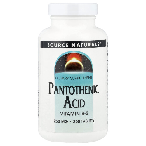 Source Naturals, Pantothen-Säure, 250 mg, 250 Tabletten