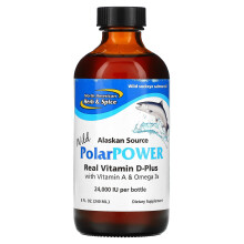 North American Herb & Spice, PolarPower Wild din Sursă Alaskană, Cu Vitamina A și Omega 3s, 8 fl oz (240 ml)
