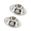 2Pcs Boiled Egg Holder Modern Design Egg Upright Stand for Brunch Use Home Users Silver 3