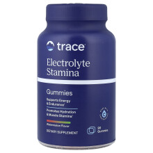 Trace Minerals Æ, TM Sport, Elektrolityczna Stamina w Formie Gummików, Melon wodny, 263 mg, 90 Gummików (87,66 mg na Gummik)