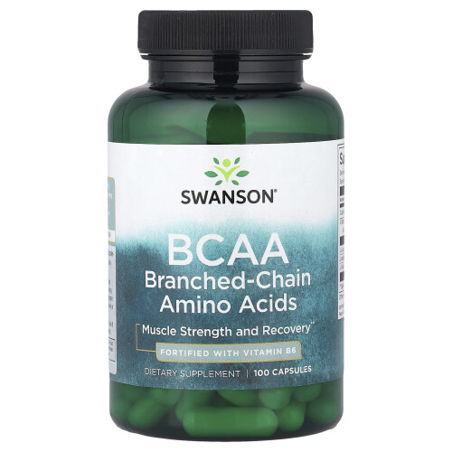 Swanson, BCAA, 100 Capsules