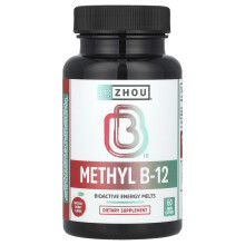 Zhou Nutrition, Metylo B-12, Natural Cherry, 60 Micro Lozenges