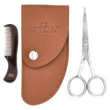 Cremo, Premium Kwaliteit Baard Scharen met Mini Kom en Etui, 3 Stuk Kit