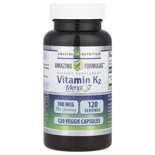 Vitamina K2, 100 mcg, 120 Capsule vegane